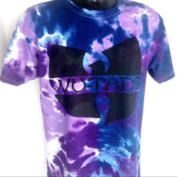 Wutang Purple Tie Dye T Shirt Tee - Picture 4 of 8